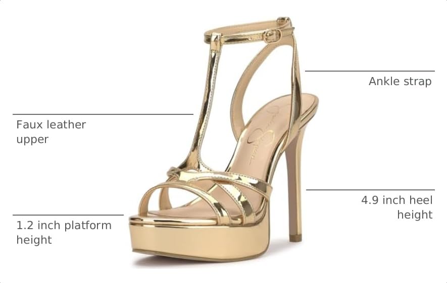 Image of Jessica Simpson Women's Sippete Platform Stiletto T-Strap Sandal