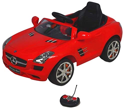 Eco Toys Mercedes SLS Rood Elektrische Kinderauto met Afstandsbediening, MP3 muziek, Koplampen, Claxon - Afbeelding 6