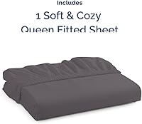 Vista 480 de King Fitted Bed Sheet - Bottom Single Fitted Sheet Only - Ultra-Soft Hotel Luxury Bedding w/ 8-16 Inch Deep Pockets - Breathable, Cooling & Wrinkle