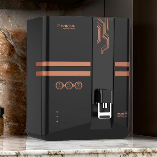 Image of Emira Water Purifier with Copper, Zinc and Alkaline Technology, Copper Black