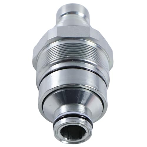 Image of V1311-77140 7246799 AT406474 Hydraulic Male Flat Face Quick Coupler 48mm Compatible with Kubota SVL75-2 SVL95-2 SSV65 SSV75, Bobcat 753 763 773 863 864 883, JD 318E 319E 320E, 47396760 373-6967