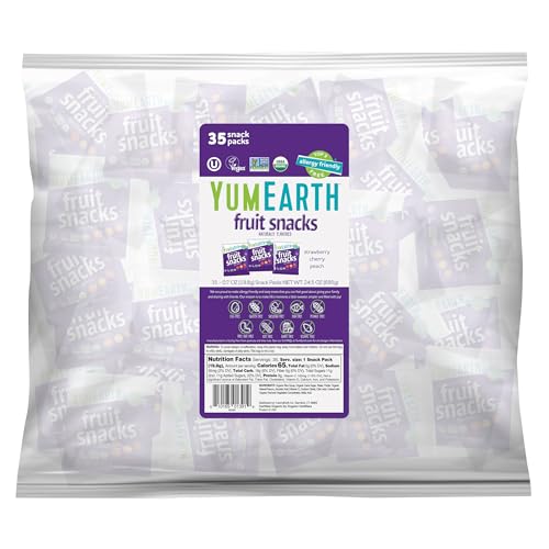 YumEarth, Organic Fruit Snacks, Favorites, 35 Snack Packs, 0.7 oz (19.8 g) Each