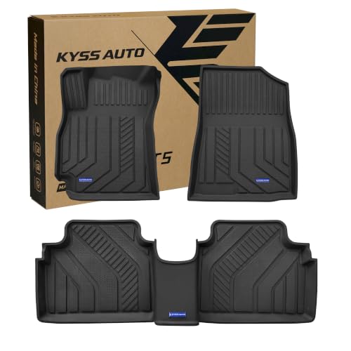 KYSS TPE Floor Mats -Floor All Weather Protector Truck Liners for 2021-2026 Hyundai Elantra (Only Fit Gas) TPE All Weather Custom Fit Floor Liner Car Mats, Black by KYSS AUTO - Used condition - US$110.60