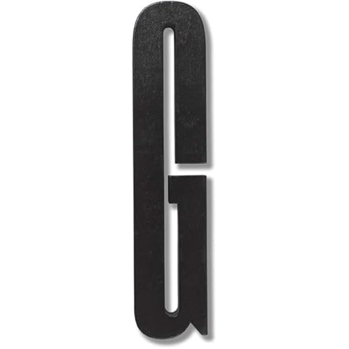 Design Letters Black Wooden Letter A-Z-G, One Size