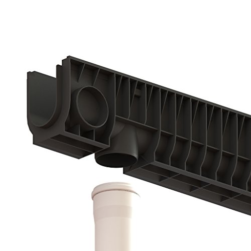 Vodaland - 4 Inch Trench Drain Steel Grate Package 8" Depth - Pc8040 #TOP3