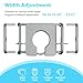 HOWHAI 400lb Toilet Seat Riser for Seniors, Handicap Elevated Raised Toilet Seat with Handles, Adjustable Height & Width for Elderly, Pregnant, Fit Any Toilet