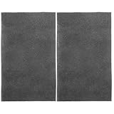 Homoyoyo 2pcs Reptile Carpet Mat 50x30cm Gray Absorbent Moisture Retention Bedding for Tortoise Snake Lizard