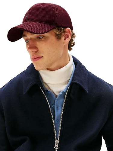 Image of Tommy Hilfiger Men's Tommy Hilfiger Hats for Men | Corduroy Logo Adjustable Baseball Cap
