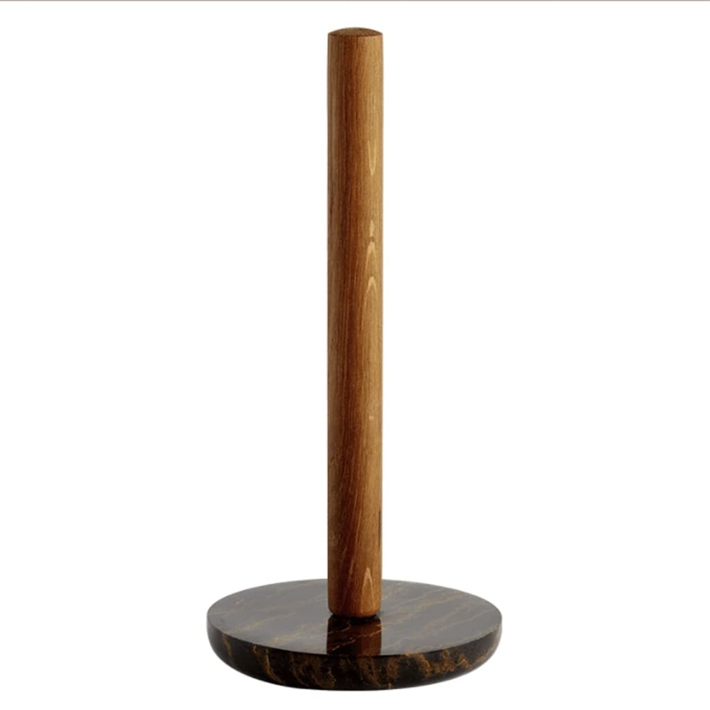 Servilletero vertical con base de mármol para encimera de cocina y rollos de papel