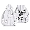 Christian Jesus Hoodies For Men Child Of God Letter Printed Hooded Sweatshirts Pullover Oversized Casual Fashion Tops White M #3