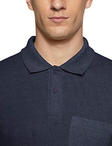 Image of Sporto Men's Plain Regular fit (Polo#625 Dk Moonlight Blue X-Large)