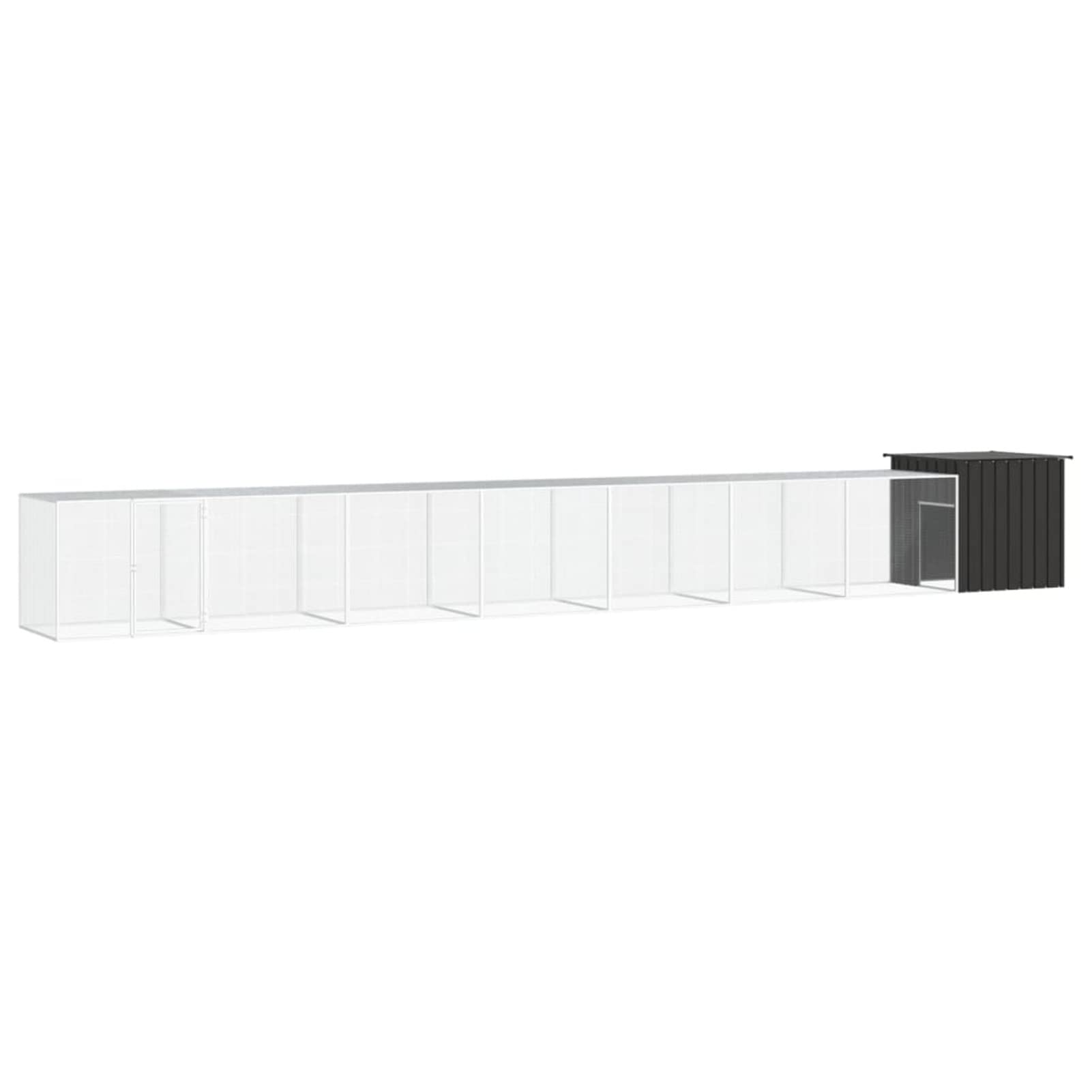 Klatka dla kur Stal ocynkowana Antracyt 800 x 91 x 100 cm, CIADAZ Klatka dla Królików, Klatka Świnki, Klatka dla chomika, Klatka dla kotów, Klatka Szynszyla, Pojemnik dla Królików - SPU:3106457