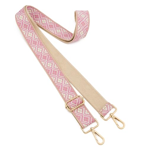 Image of ZOOEASS Wide Shoulder Strap Adjustable Replacement Belt Guitar Style Crossbody Bag Handbag Strap Multicolor Canvas Straps(Wide:1.5in)(Color14)