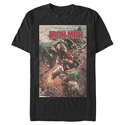 Haut Iron Man Marvel homme 3XL coupe ample coton respirant noir