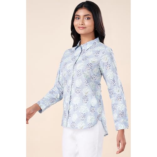 Image of Akkriti by Pantaloons Women's Printed Regular Fit Tunic Shirt