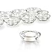 Elivia Clear Tealight Candle Holders - Set of 24, Round Chunky Glass Candle Holder, 3" Diameter