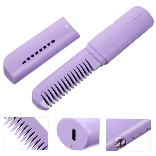 Cepillo alisador de cabello inalámbrico recargable miniatura 7