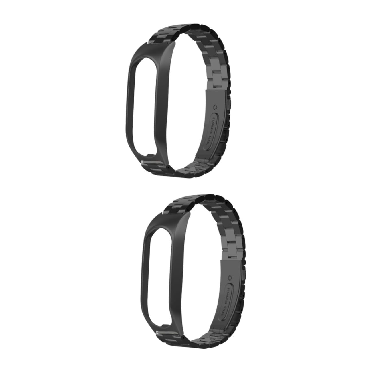 Mikikit 2stücke Ersatzarmband Aus Edelstahl Für Touch Robustes Ergonomisches Design Für Fitnessuhren Kompatibel Mit Touch Cardio Eleganter Stil Für Männer Und Frauen Schwarz