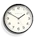 NEWGATEÂ® Number Three Echo Wall Clock - Analog Wall Clock - Modern Clock - Kitchen Wall Clocks - Round Wall Clock - Easy to Read - British Design - 14 Inch Clock (Black)