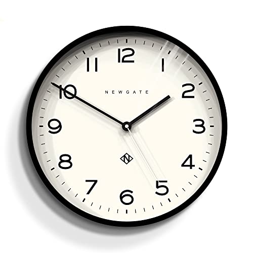 NEWGATE® Number Three Echo wall clock, Black, 37cm