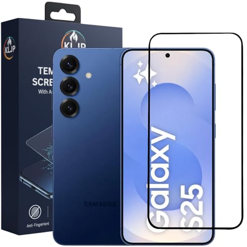 Image of Military-Grade Gorilla Tempered Glass For Samsung S25 With Installation Kit | Edge to Edge Coverage | Black