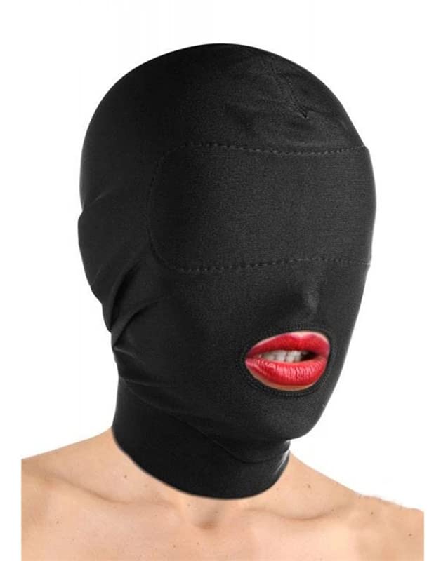banan [฿aņaņ𝕋○γs] Head Cover The Black Cap, Bouche Role Play Games pour Le Jeu de Party Club Wear Accessory