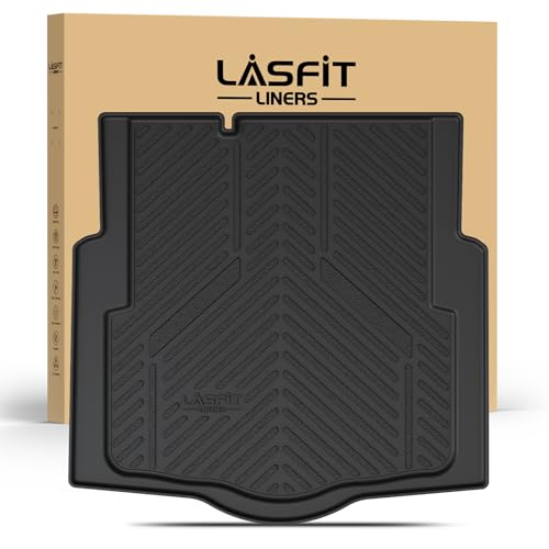 Image of LASFIT Trunk Mat for Chevy Cruze 2016-2019 (Not for 2016 Cruze Limited) | Only Fit Cargo with Spare Tire; Fit Sedan, Not for Hatchback; 3D Scanning Technology, Easy to Wash