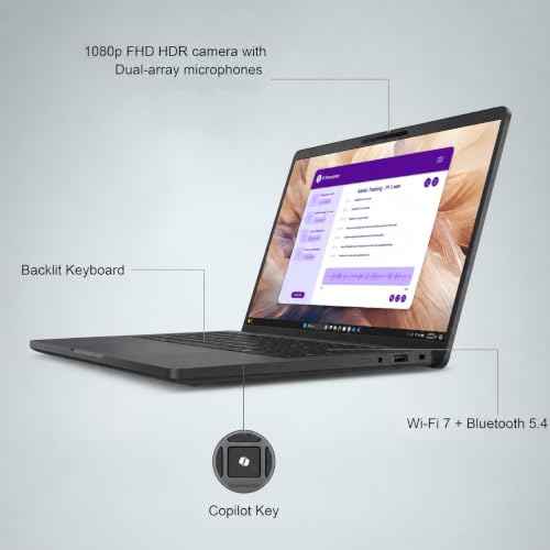 Image of Dell Pro 14 Plus PB14255 (Next Gen Latitude 5450) Business Laptop (14 inch FHD+, AMD Ryzen 5 Pro 215 (> Intel Ultra 5 125U), 16GB DDR5 RAM, 512GB SSD), 2X Thunderbolt 4, Backlit, Wi-Fi 7, Win 11 Pro
