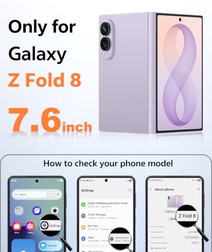 Image of FNTCASE for Galaxy Z Fold 8 Case: Compatible with MagSafe Hinge Protection