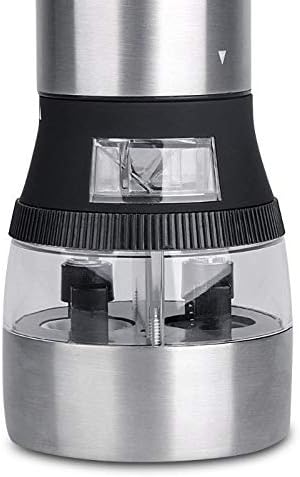 Stainless Steel 2 iN 1 Electrical Salt and Pepper Mill Premium Shaker Spice Herb Grinder Kitchen Cooking Tools