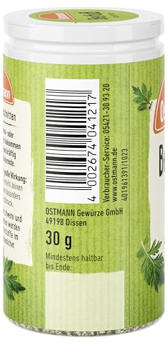 Ostmann Gewürze - Beifuß geschnitten | Kräutergewürz für Geflügelgerichte | 30 g in der Streudose