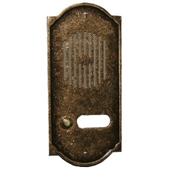 Alubox pulsantiera citofono 1 campanello ottone