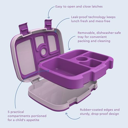 Bentgo Kids - Leakproof Children's Lunch Box (Purple)