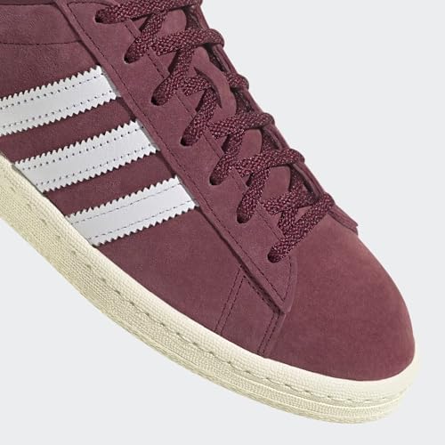 ADIDAS Men's Campus 80S Shoes, Collegiate Burgundy/Cloud White/Off White, US 9 M2