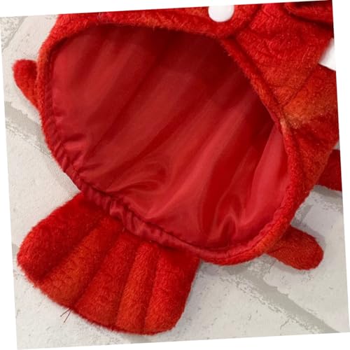 Disfraz cálido de langosta para perro talla L plush miniatura 7