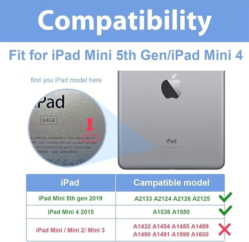 Image of Privacy Anti Peep Matte Screen Guard Compatible With iPad Mini 5 2019 (5th Gen) / iPad Mini 4 2015 (4th Gen) 7.9 inch Inch Anti Spy Blue Light Block Not a Tempered Glass Screen Protector