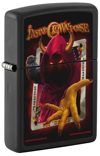 Encendedor Zippo The Wraith mate negro miniatura 2