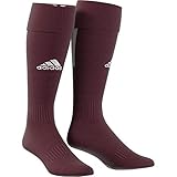 Adidas-Logo auf der Front adidas Unisex Santos 18 Socken, Maroon/White, 2 ( 37-39 ) EU
