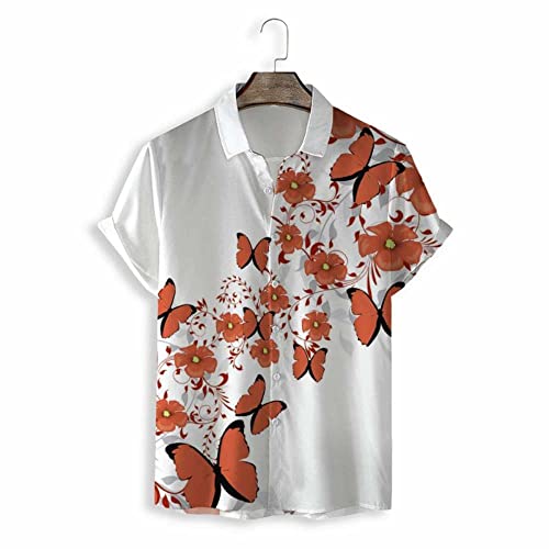 Chemise de plage respirante à séchage rapide et motif fleurs exotiques