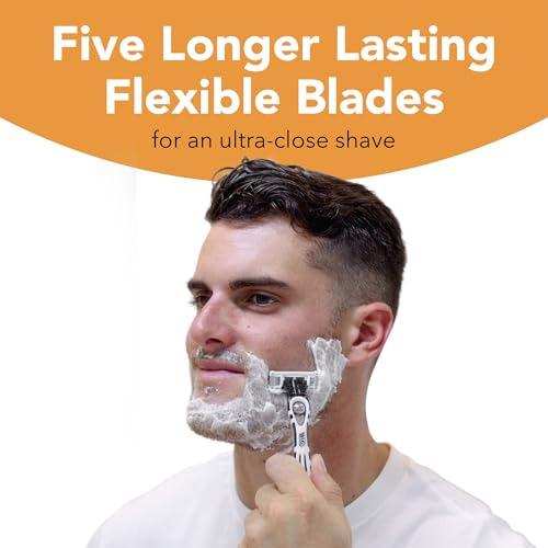 BIC Flex 5 Sensitive Men's Disposable Razors, Perfect for Father's Day, 5-Blade Precision for a Close Shave, 5-Pack - Image 5
