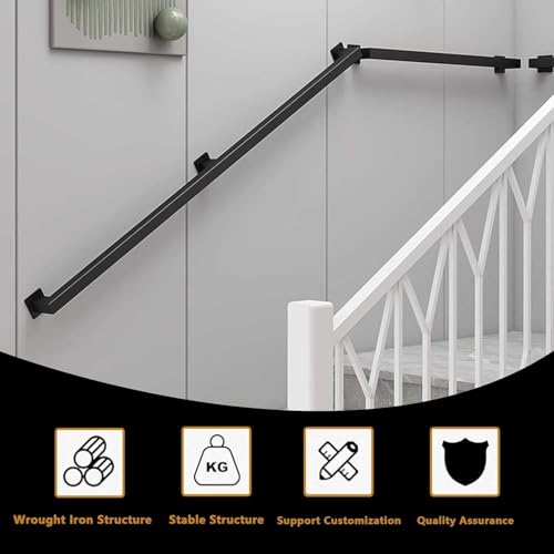 Main courante d'escalier intérieure extérieure et rampe de soutien industriel - 6