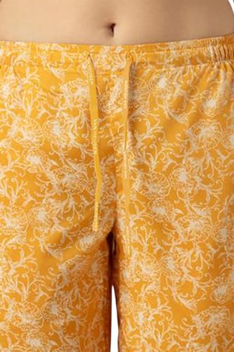 Image of Van Heusen Women's Printed Lounge Pants | Drawstrings & Side Pockets | Ultra Soft Fabric | Relaxed Fit | At home pyjamas | Everyday Comfort | Printed | Style 55306 | Available in Pack of 1 & 2