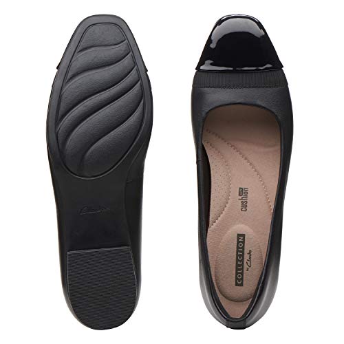 Clarks womens Juliet Monte Pump, Black Leather/Synthetic, 7 US - image 8