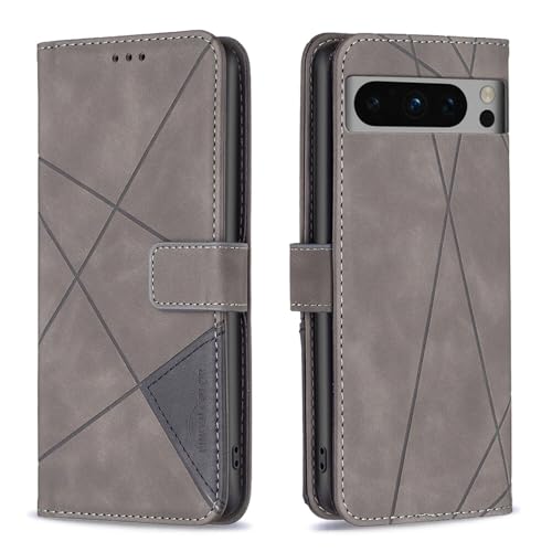 Étui Google Pixel 9 gris portefeuille : protégez votre écran des rayures de clés