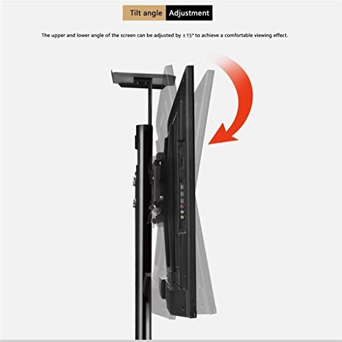 Soporte móvil para TV ajustable 32-70 pulgadas con ruedas miniatura 3