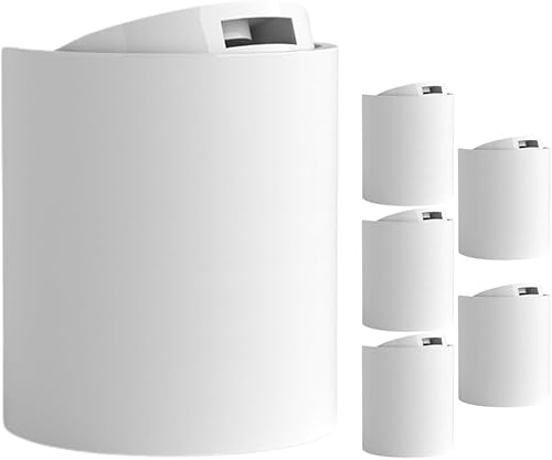 Beaupretty 6 tapas de botella de champú adecuadas para botellas de 0.945 in de diámetro, tapas de loción de disco blanco, tapa superior de prensa