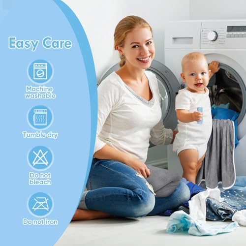 Orighty 6 Pack Baby Hooded Towel 30 X 30 Inch Super Soft Bath Towel With Hood For Babies thumb #5