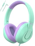 igooot Kids Headphones Wired,Most Comfortable Over Ear Children Headphones with Microphone,Adjustabl