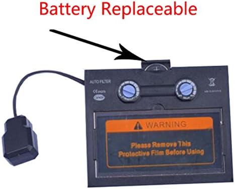 Miniatura 4 de iMeshbean Pro Cool - Máscara solar de oscurecimiento automático para soldadura y molienda con certificación ANSI para molienda Arc Tig Mig, batería