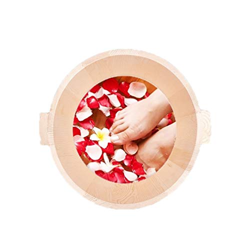 Cubo de madera para spa de pies para uso doméstico miniatura 3